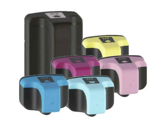 HP 02 6-Pack Remanufactured Ink Cartridges